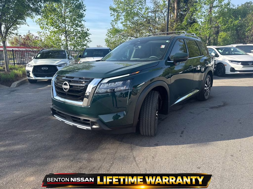 2025 Obsidian Green Pearl Nissan Pathfinder Platinum FWD SUV