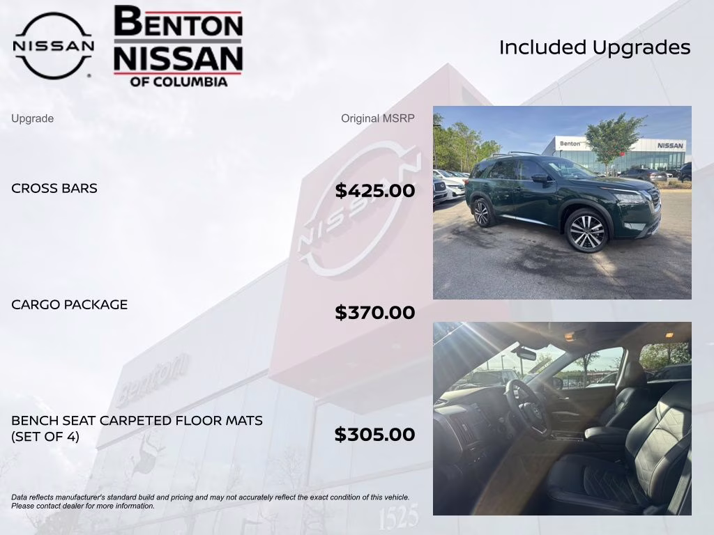 2025 Obsidian Green Pearl Nissan Pathfinder Platinum FWD SUV