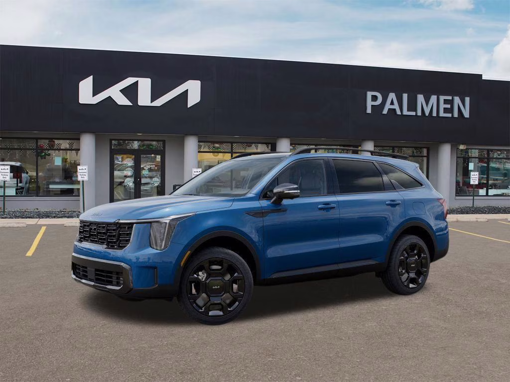 2026 Mineral Blue Kia Sorento Hybrid X-Line SX Prestige AWD SUV