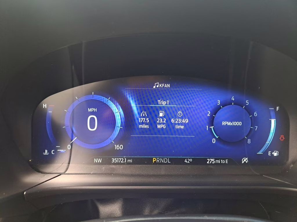 2022 White Metallic Ford Escape Titanium w/Panoramic Roof AWD SUV