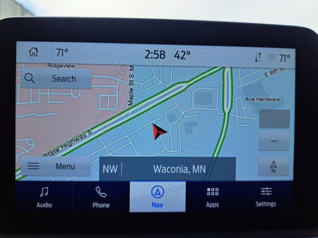 2022 White Metallic Ford Escape Titanium w/Panoramic Roof AWD SUV