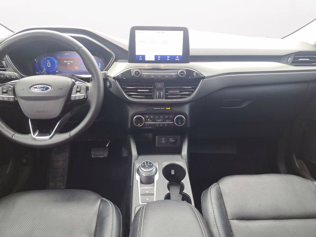 2022 White Metallic Ford Escape Titanium w/Panoramic Roof AWD SUV