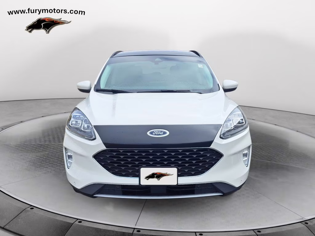 2022 White Metallic Ford Escape Titanium w/Panoramic Roof AWD SUV