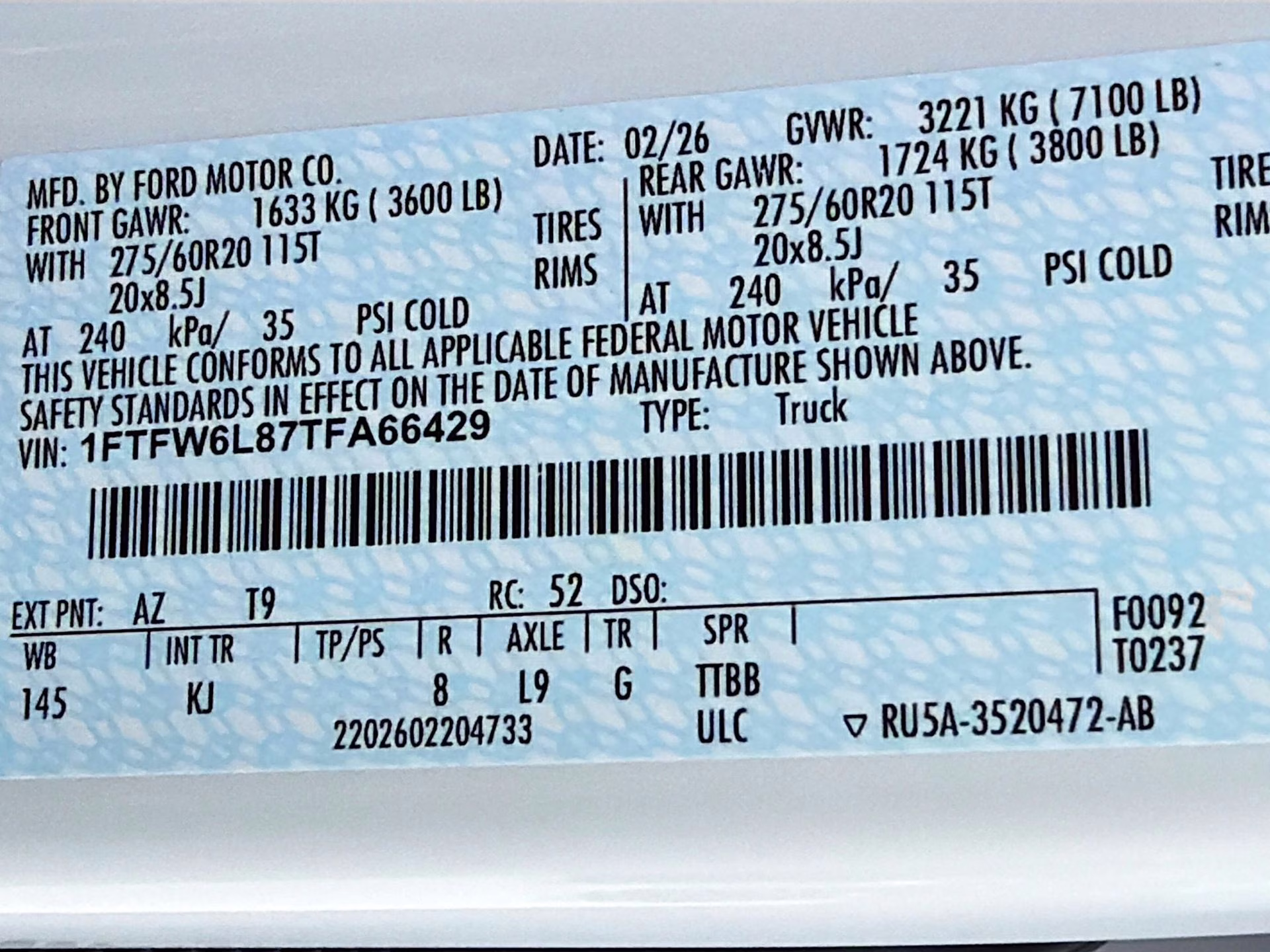 2026 Star White Metallic Tri-Coat Ford F-150 King Ranch 4X4 Truck