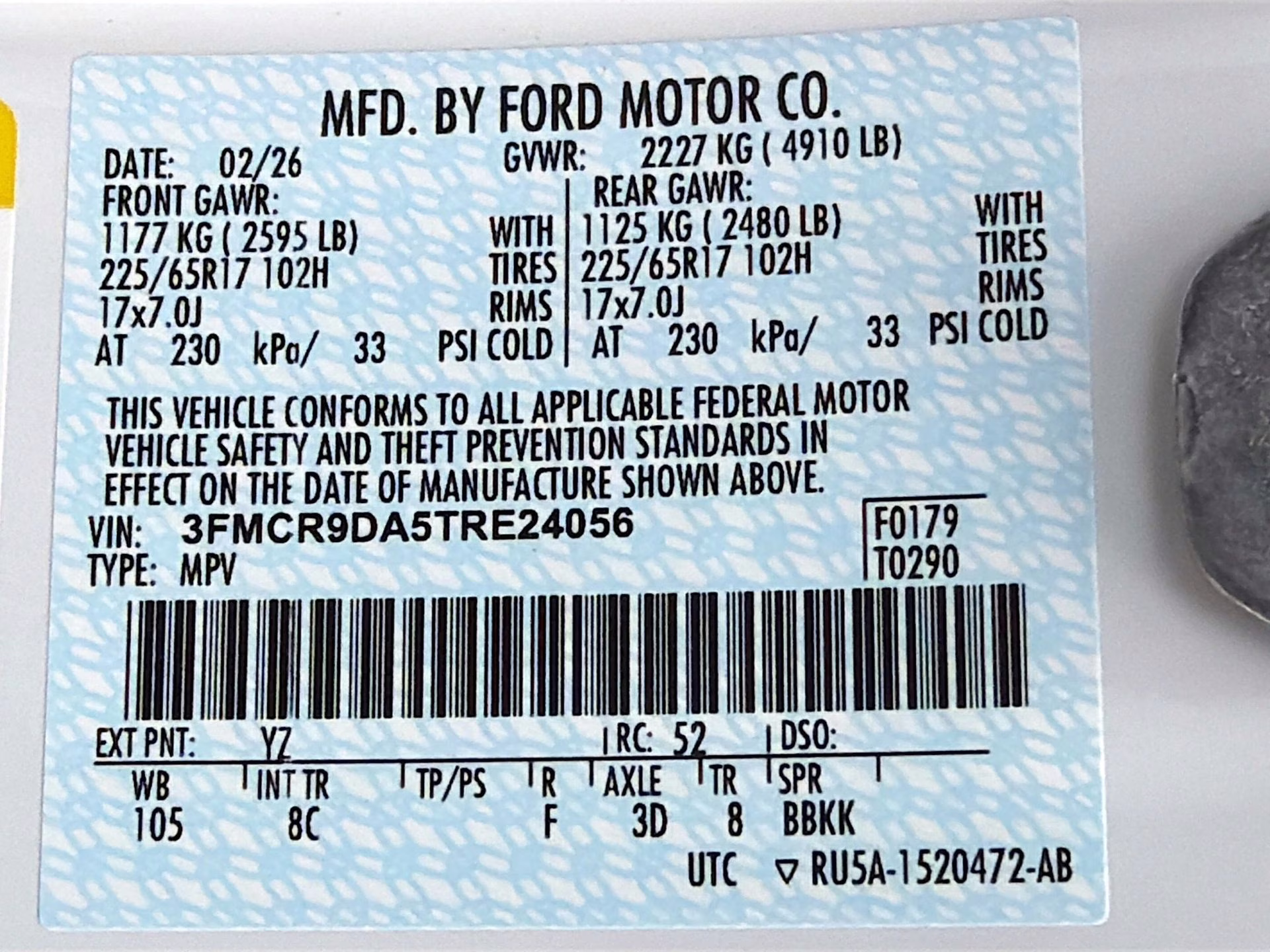 2026 Oxford White Ford Bronco Sport Badlands 4X4 SUV