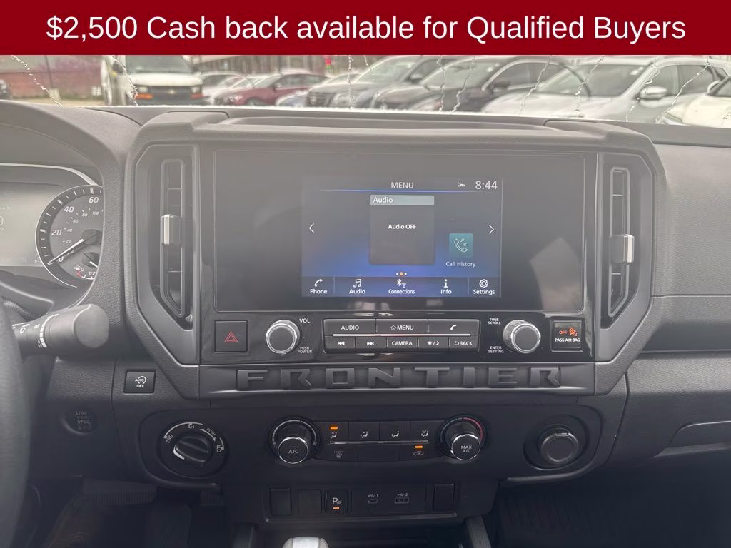 2026 Glacier White Nissan Frontier S 4X4 Truck