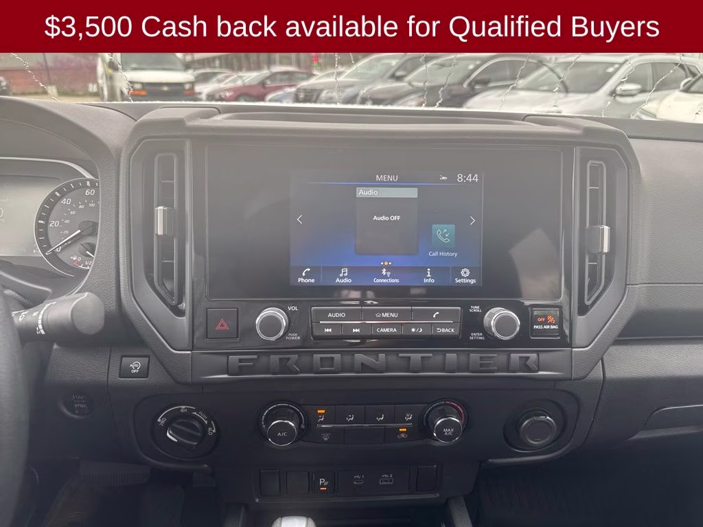 2026 Glacier White Nissan Frontier S 4X4 Truck