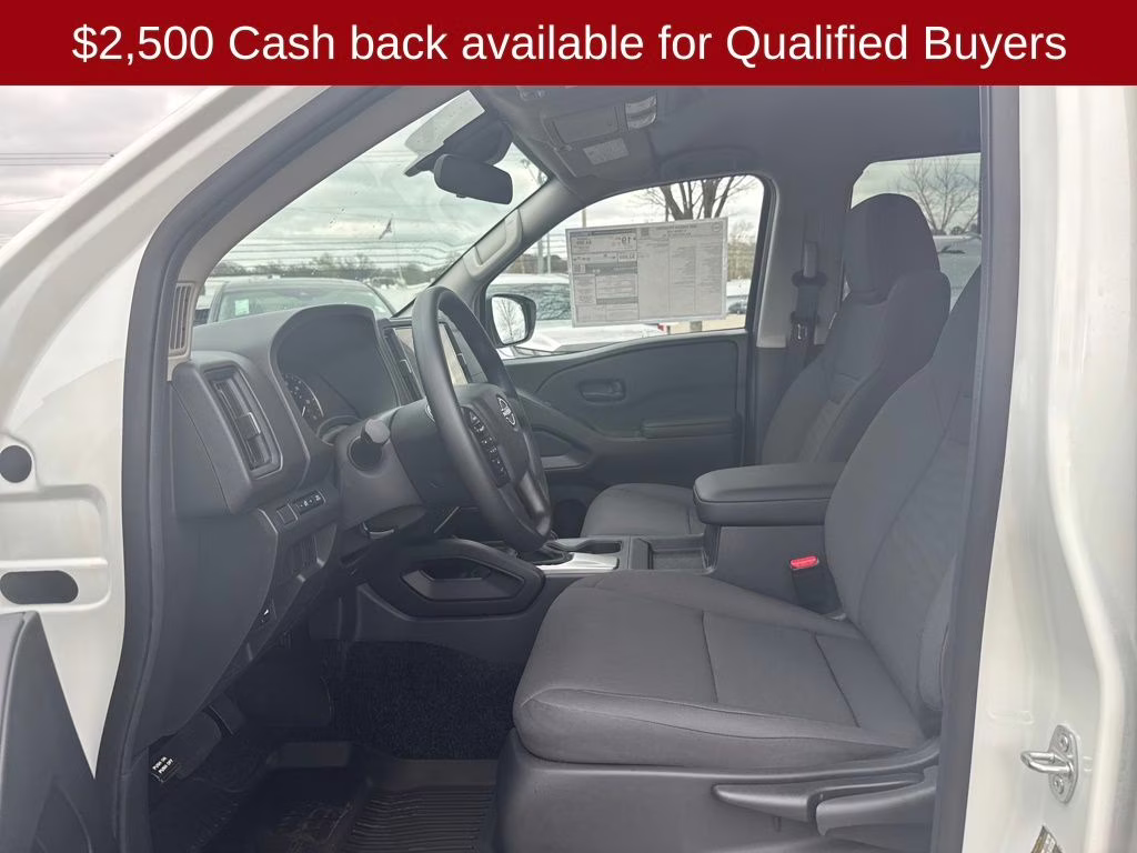 2026 Glacier White Nissan Frontier S 4X4 Truck