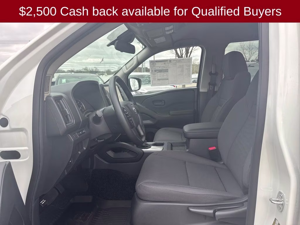 2026 Glacier White Nissan Frontier S 4X4 Truck