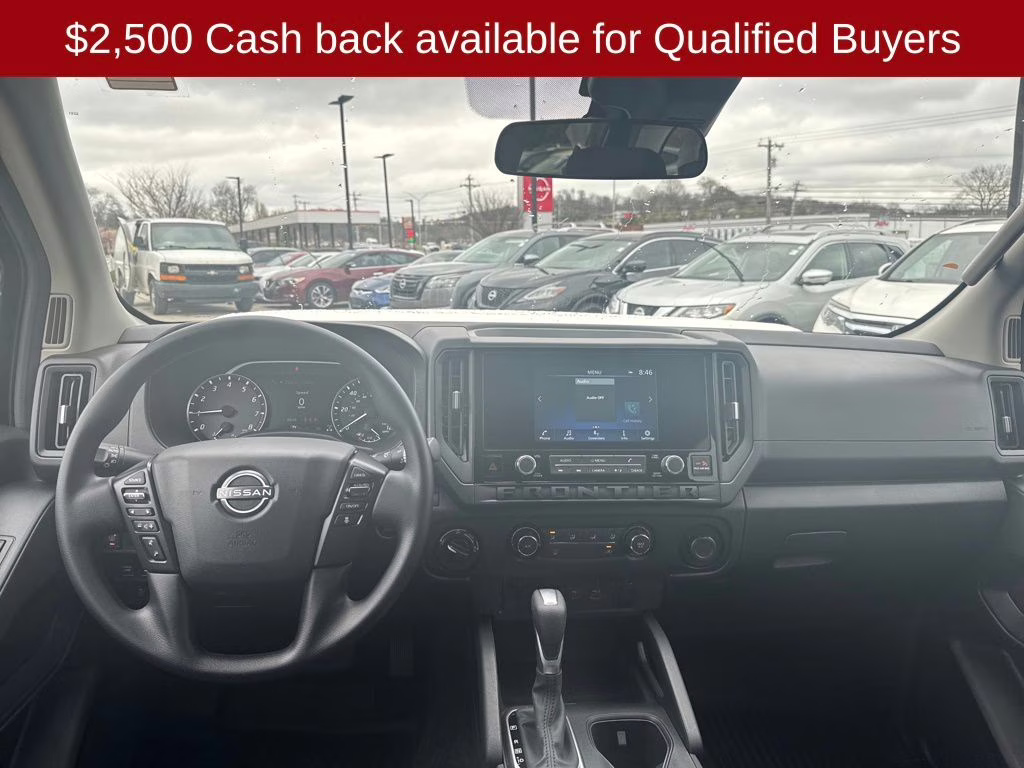 2026 Glacier White Nissan Frontier S 4X4 Truck