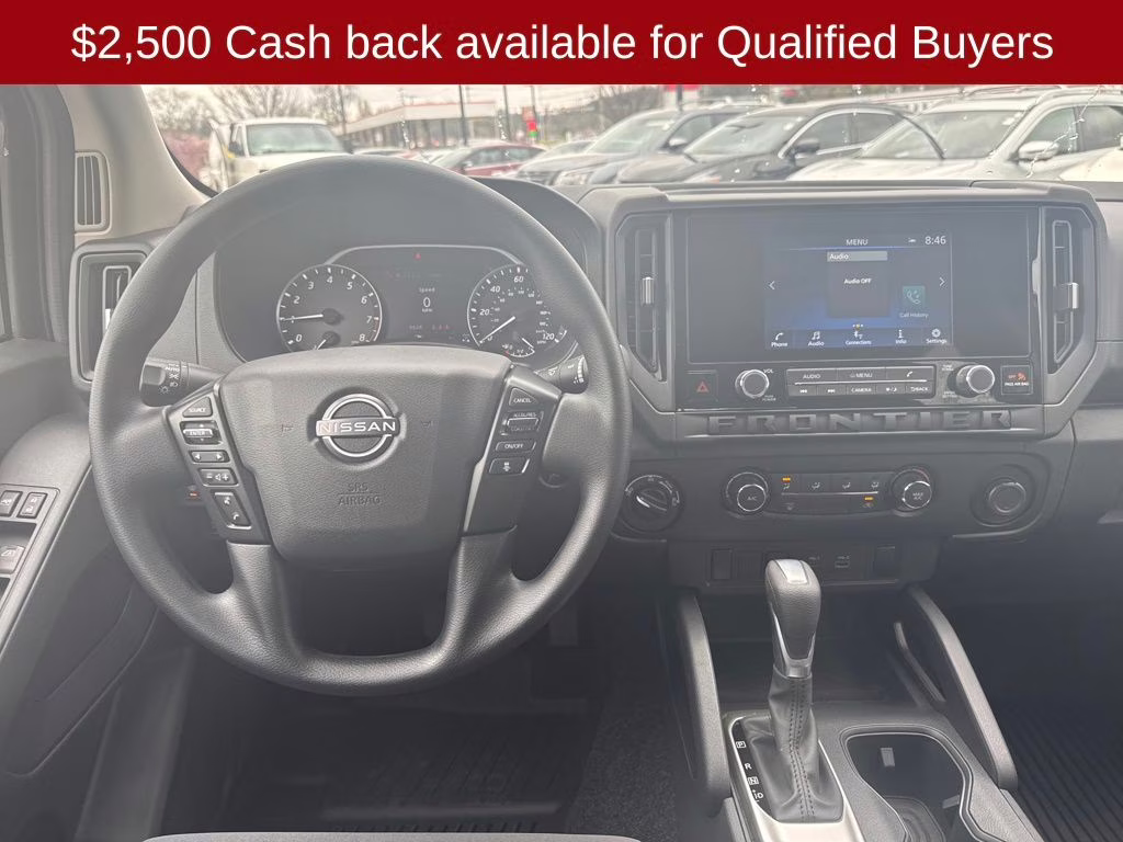 2026 Glacier White Nissan Frontier S 4X4 Truck