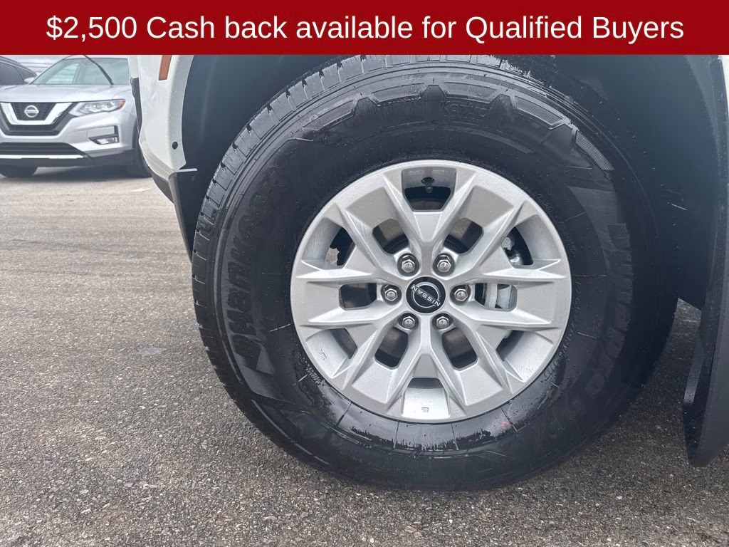 2026 Glacier White Nissan Frontier S 4X4 Truck