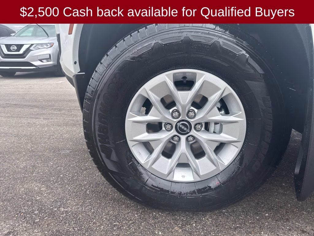 2026 Glacier White Nissan Frontier S 4X4 Truck