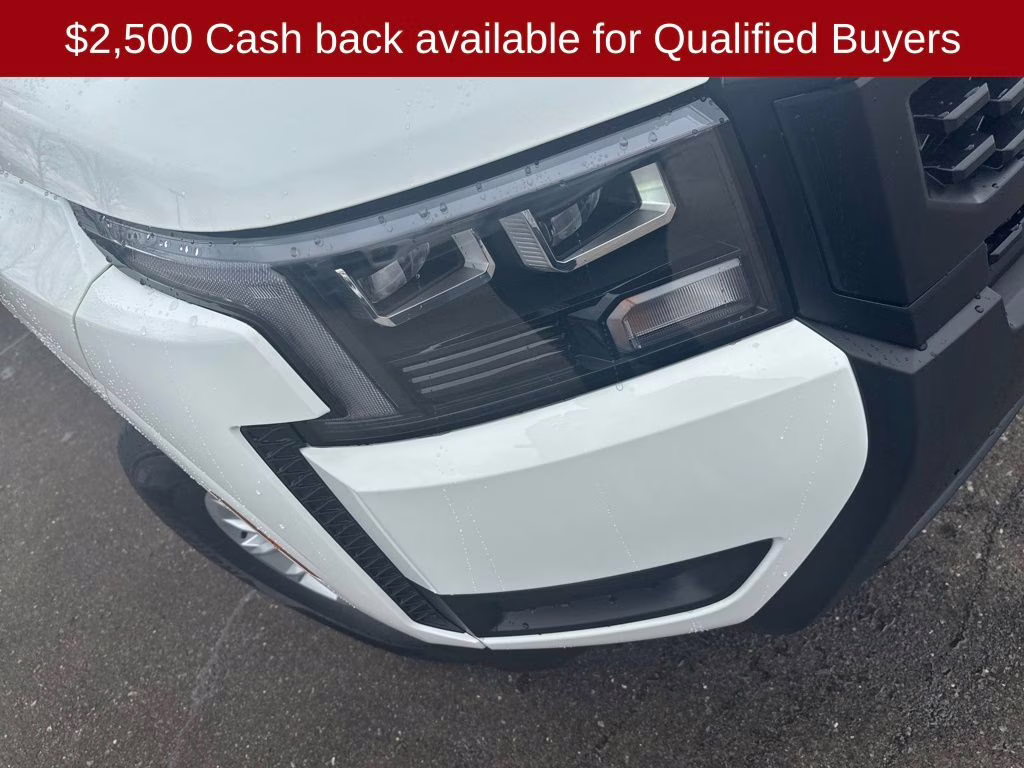 2026 Glacier White Nissan Frontier S 4X4 Truck