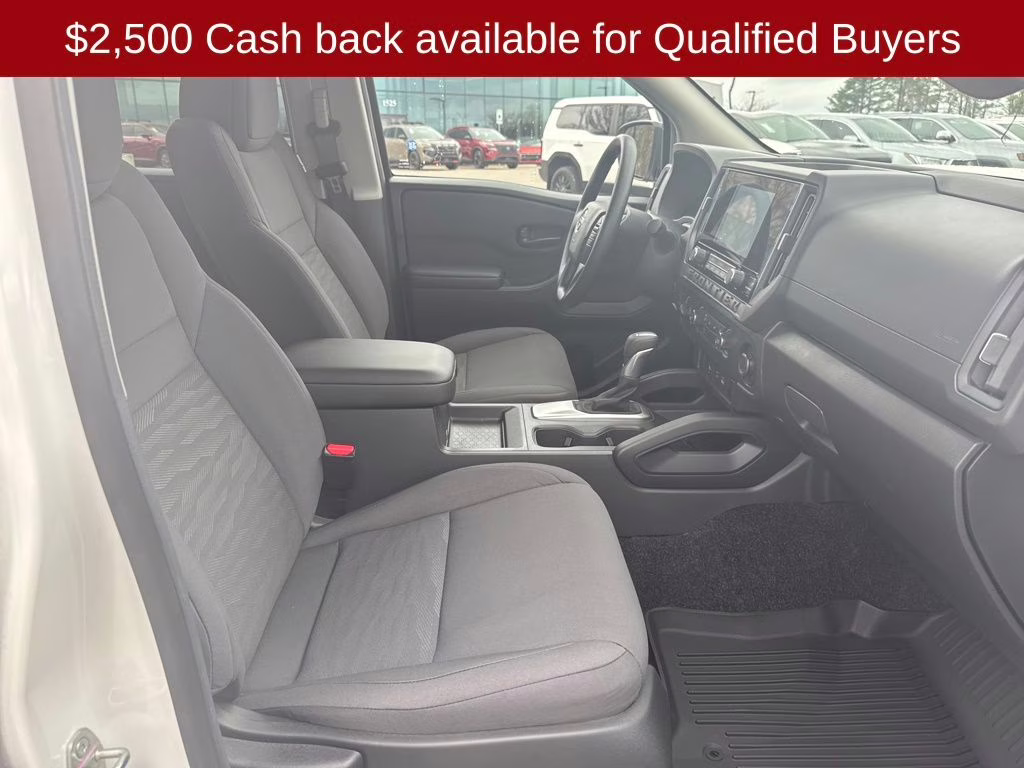 2026 Glacier White Nissan Frontier S 4X4 Truck