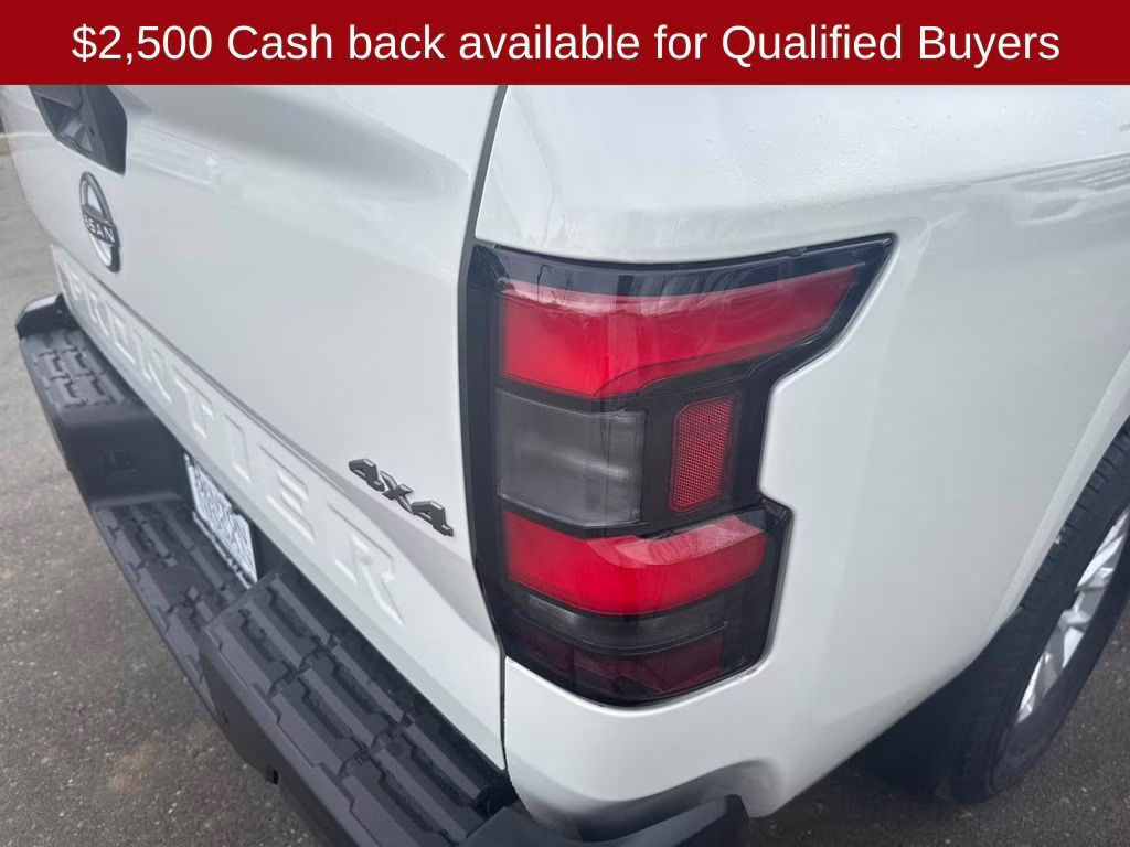 2026 Glacier White Nissan Frontier S 4X4 Truck