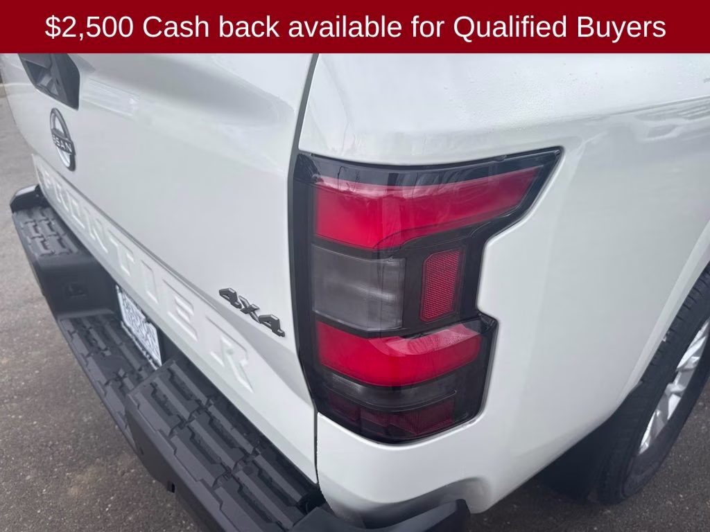 2026 Glacier White Nissan Frontier S 4X4 Truck