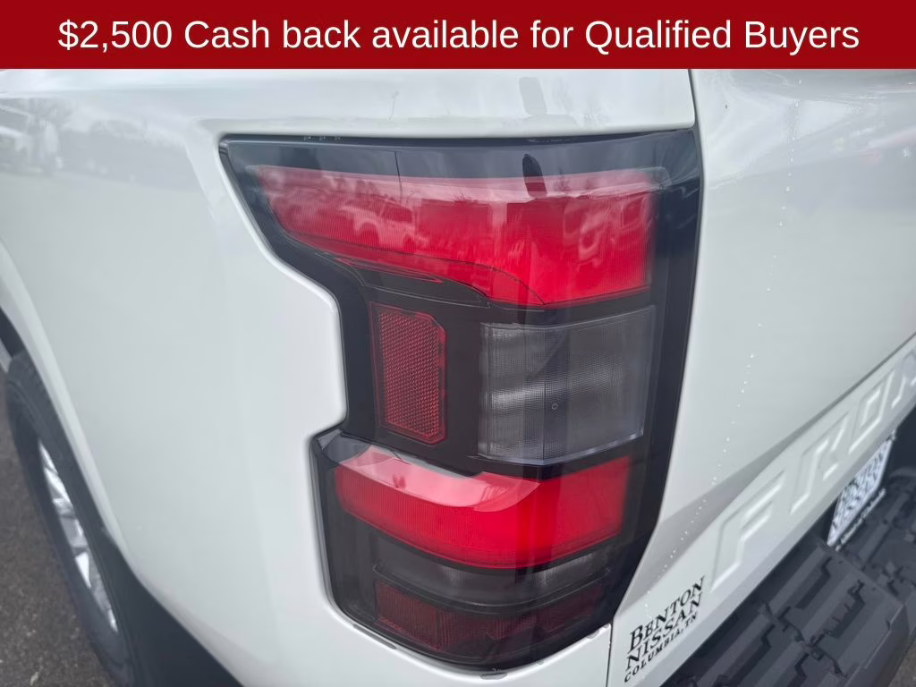 2026 Glacier White Nissan Frontier S 4X4 Truck