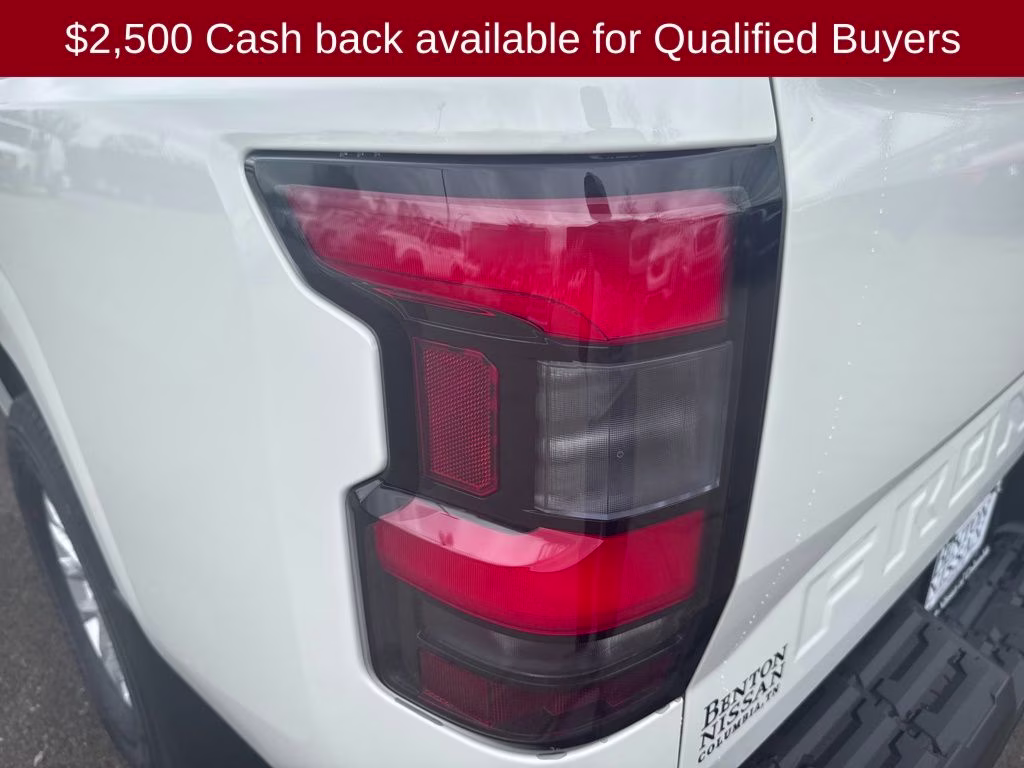 2026 Glacier White Nissan Frontier S 4X4 Truck