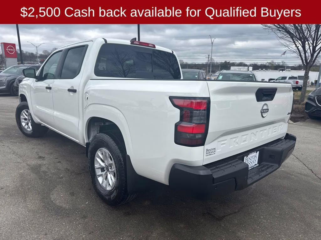2026 Glacier White Nissan Frontier S 4X4 Truck