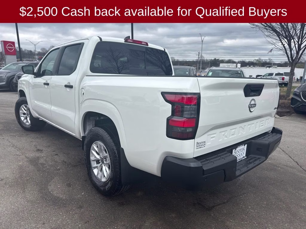 2026 Glacier White Nissan Frontier S 4X4 Truck