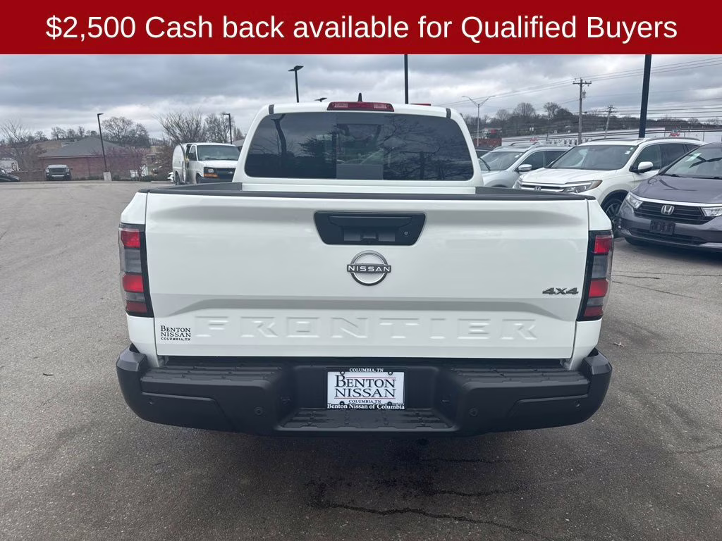 2026 Glacier White Nissan Frontier S 4X4 Truck