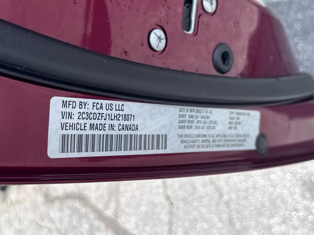 2020 Octane Red Pearlcoat Dodge Challenger R/T Scat Pack RWD Coupe