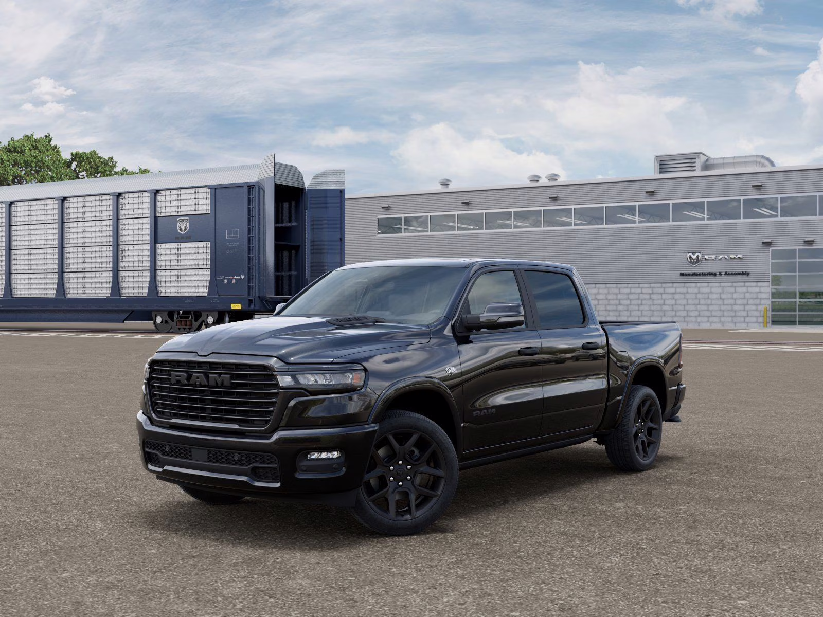 2026 Diamond Black Crystal Pearlcoat Ram 1500 Laramie 4X4 Truck
