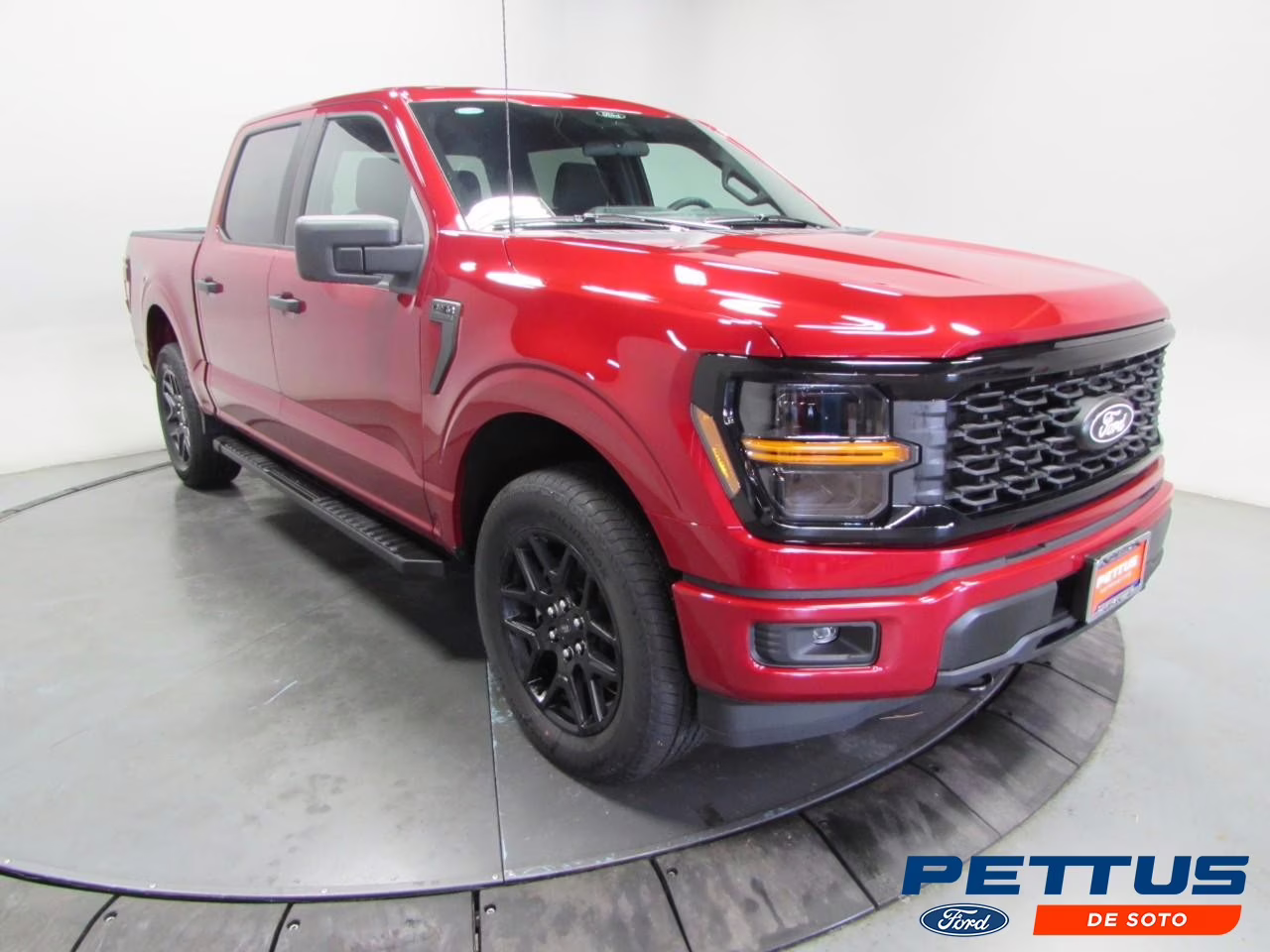 2025 Rapid Red Metallic Tinted Clearcoat Ford F-150 STX 4X4 Truck