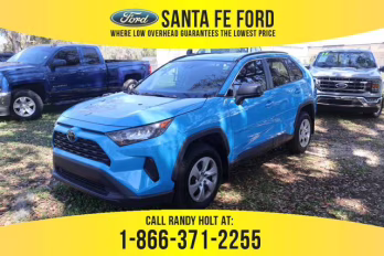 2019 Blue Toyota RAV4 LE FWD SUV