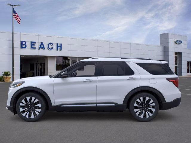 2026 White Metallic Ford Explorer Platinum 4X4 SUV