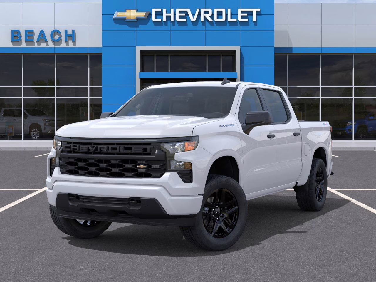 2026 Summit White Chevrolet Silverado 1500 Custom 4X4 Truck