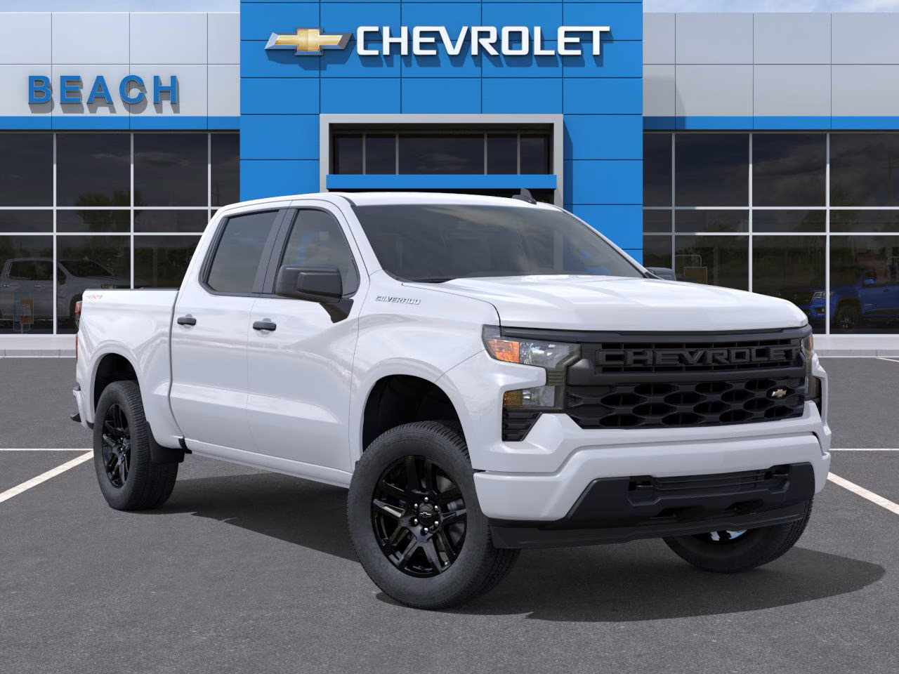 2026 Summit White Chevrolet Silverado 1500 Custom 4X4 Truck