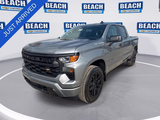 2026 Sterling Gray Metallic Chevrolet Silverado 1500 Custom 4X4 Truck