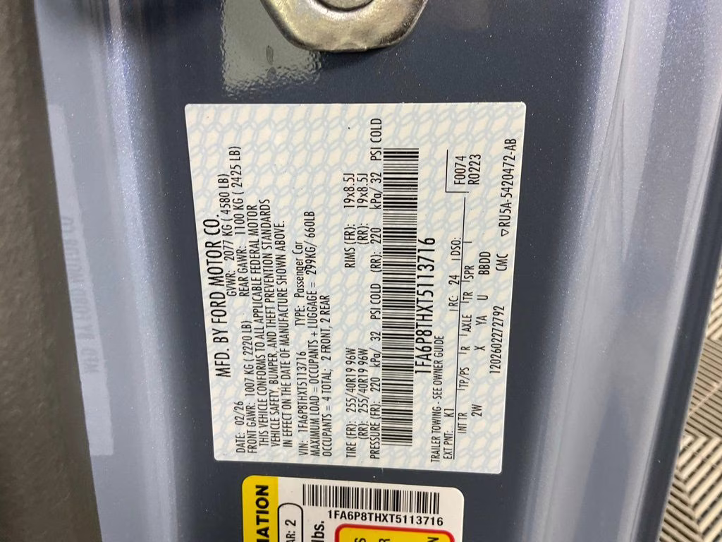 2026 Vapor Blue Ford Mustang EcoBoost RWD Coupe