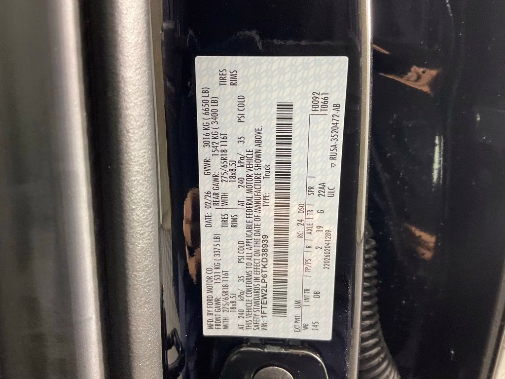 2026 Black Metallic Ford F-150 STX 4X4 Truck