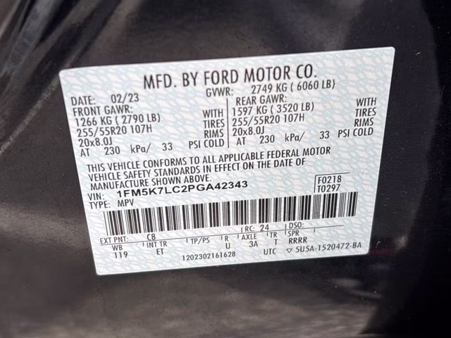 2023 Blue Metallic Ford Explorer King Ranch RWD SUV