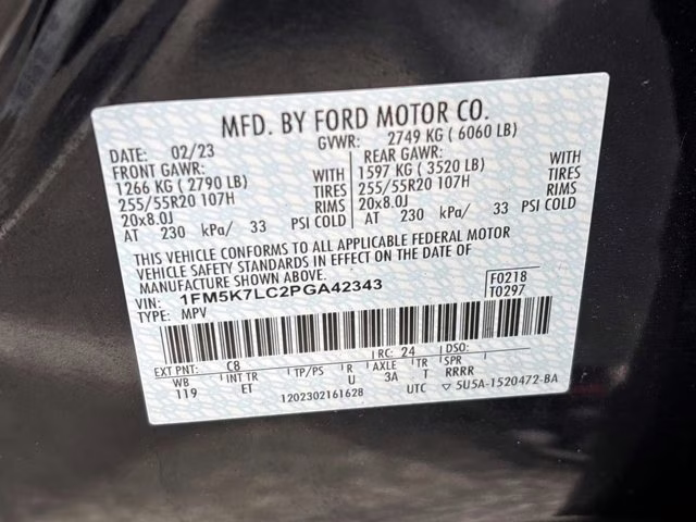 2023 Blue Metallic Ford Explorer King Ranch RWD SUV