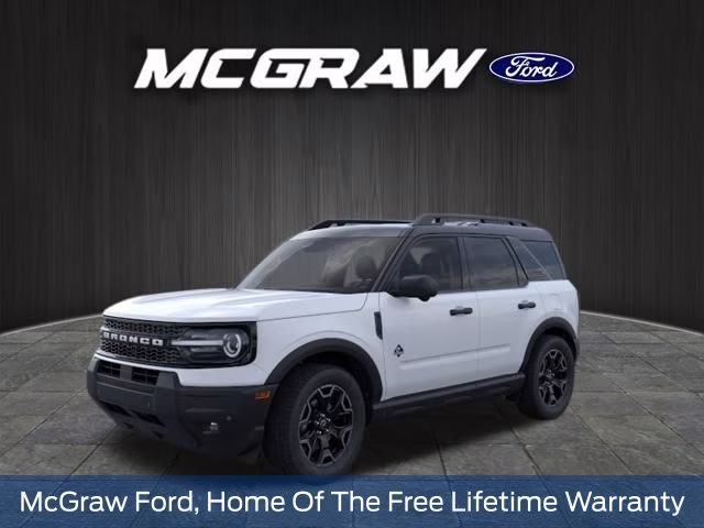 2026 White Metallic Ford Bronco Sport Outer Banks 4X4 SUV