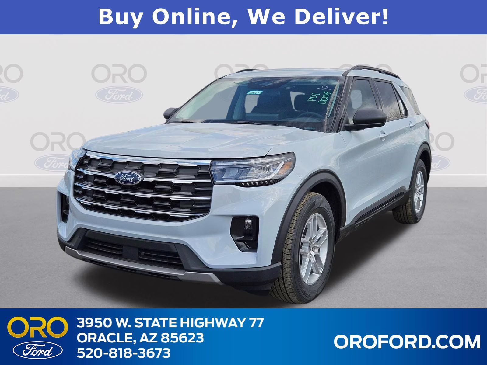 2026 White Metallic Ford Explorer Active RWD SUV