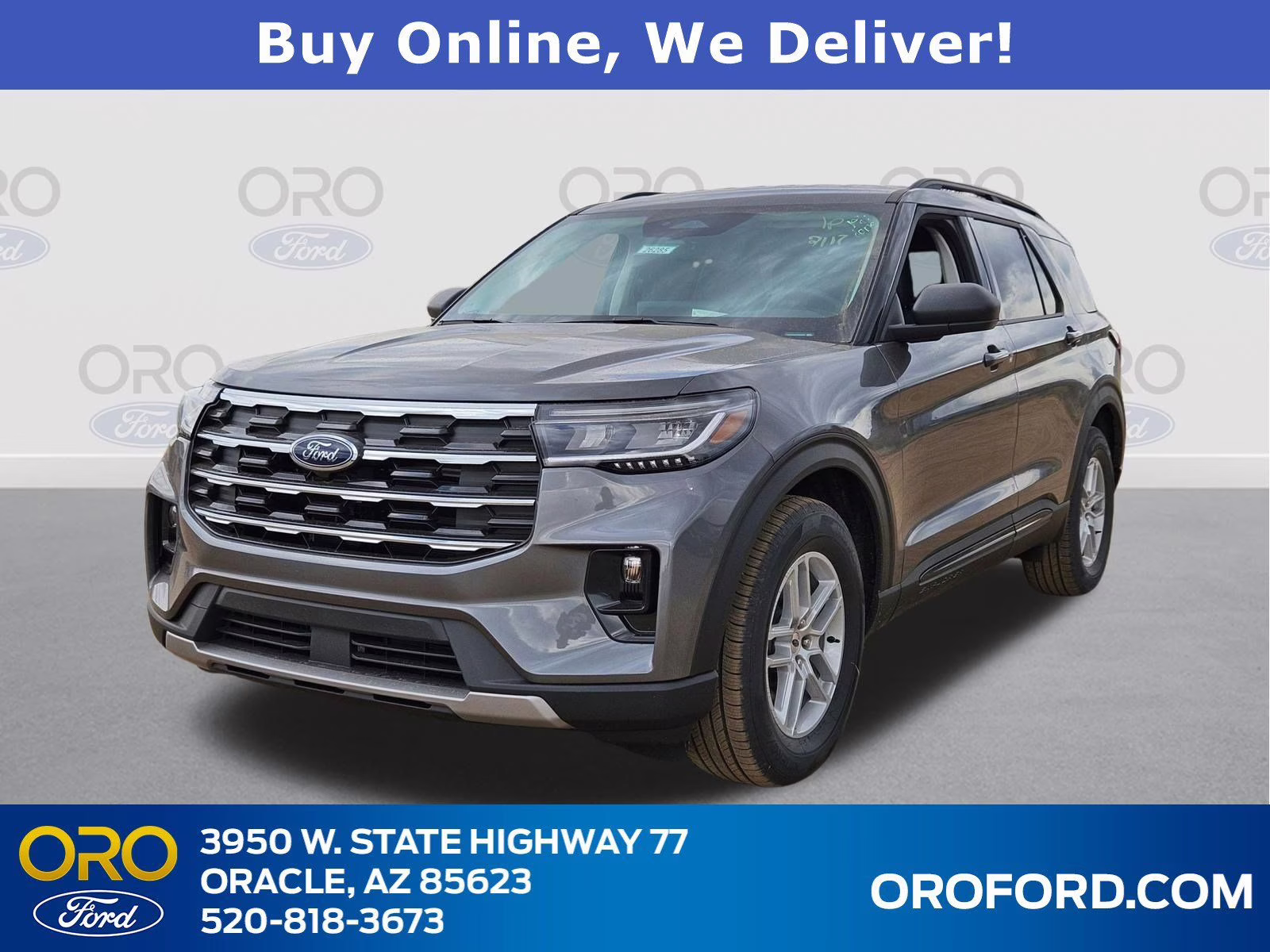 2026 Gray Metallic Ford Explorer Active RWD SUV