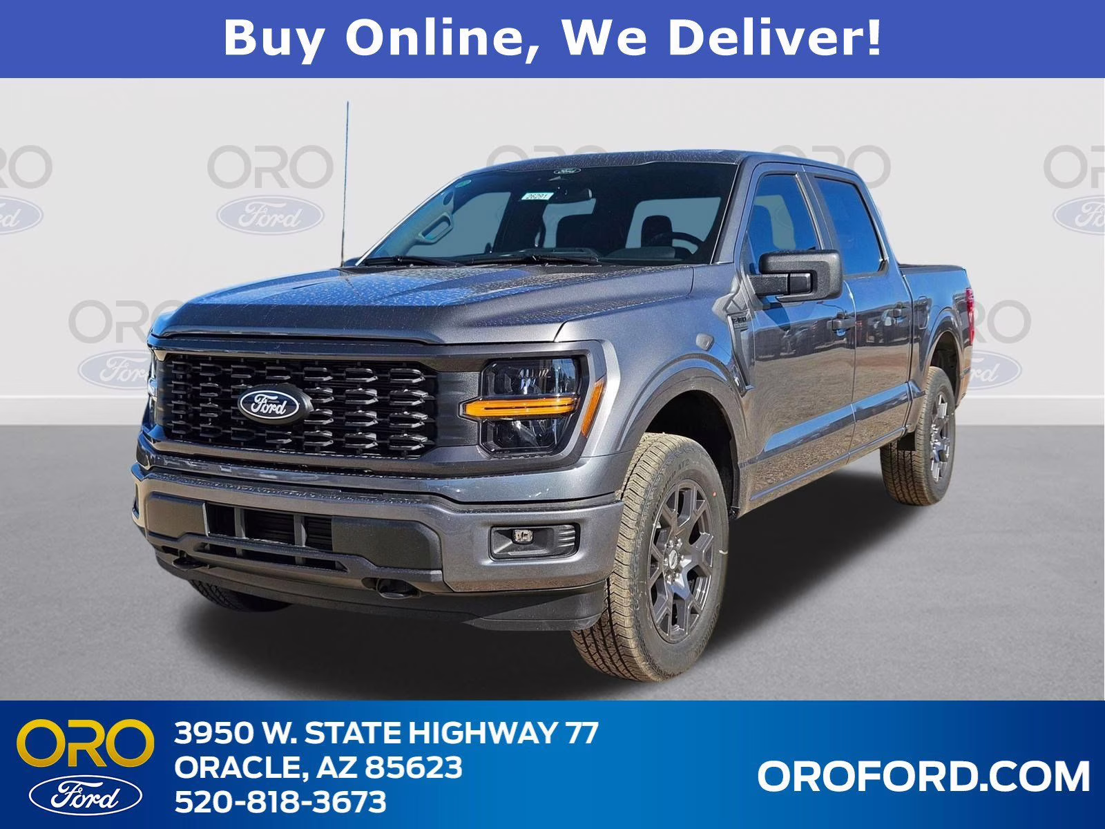 2026 Gray Metallic Ford F-150 STX 4X4 Truck