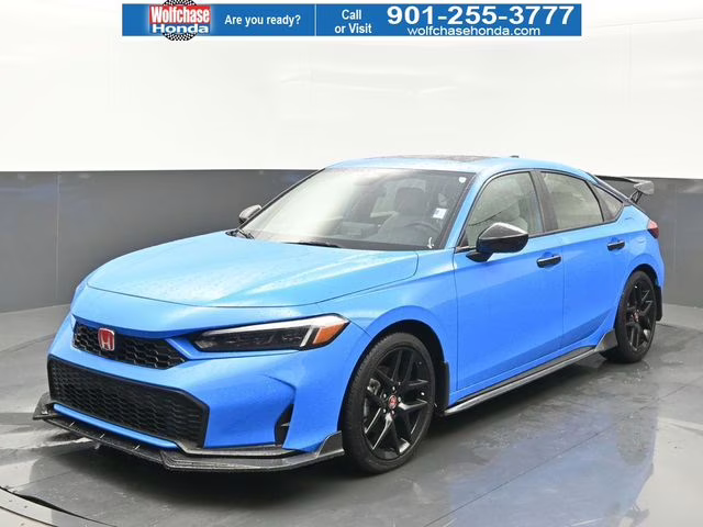 2025 Boost Blue Pearl Honda Civic Hybrid Sport FWD Hatchback