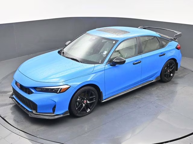 2025 Boost Blue Pearl Honda Civic Hybrid Sport FWD Hatchback