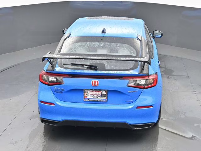 2025 Boost Blue Pearl Honda Civic Hybrid Sport FWD Hatchback