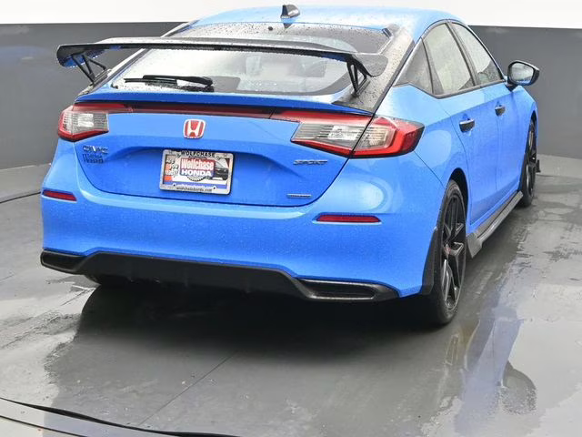 2025 Boost Blue Pearl Honda Civic Hybrid Sport FWD Hatchback
