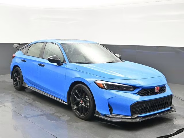 2025 Boost Blue Pearl Honda Civic Hybrid Sport FWD Hatchback