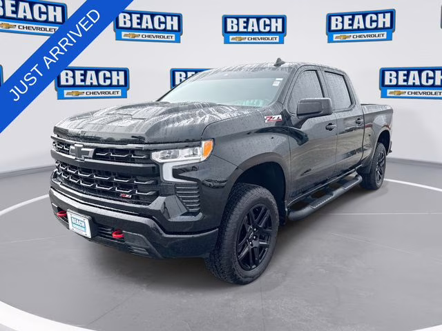 2025 Black Chevrolet Silverado 1500 LT Trail Boss 4X4 Truck