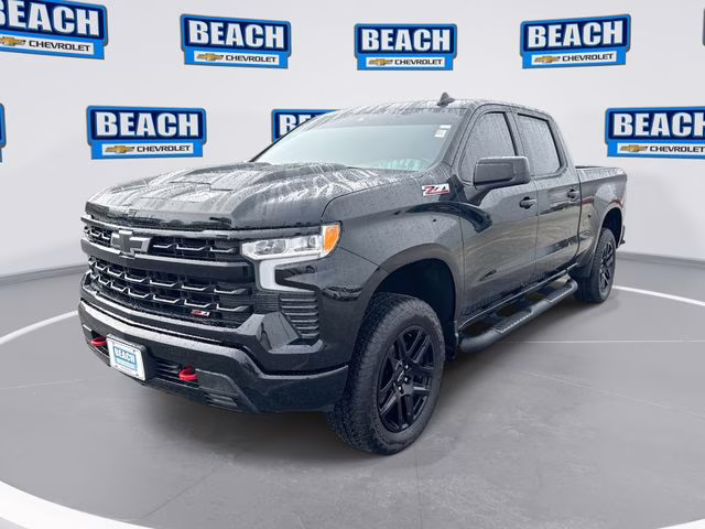2025 Black Chevrolet Silverado 1500 LT Trail Boss 4X4 Truck