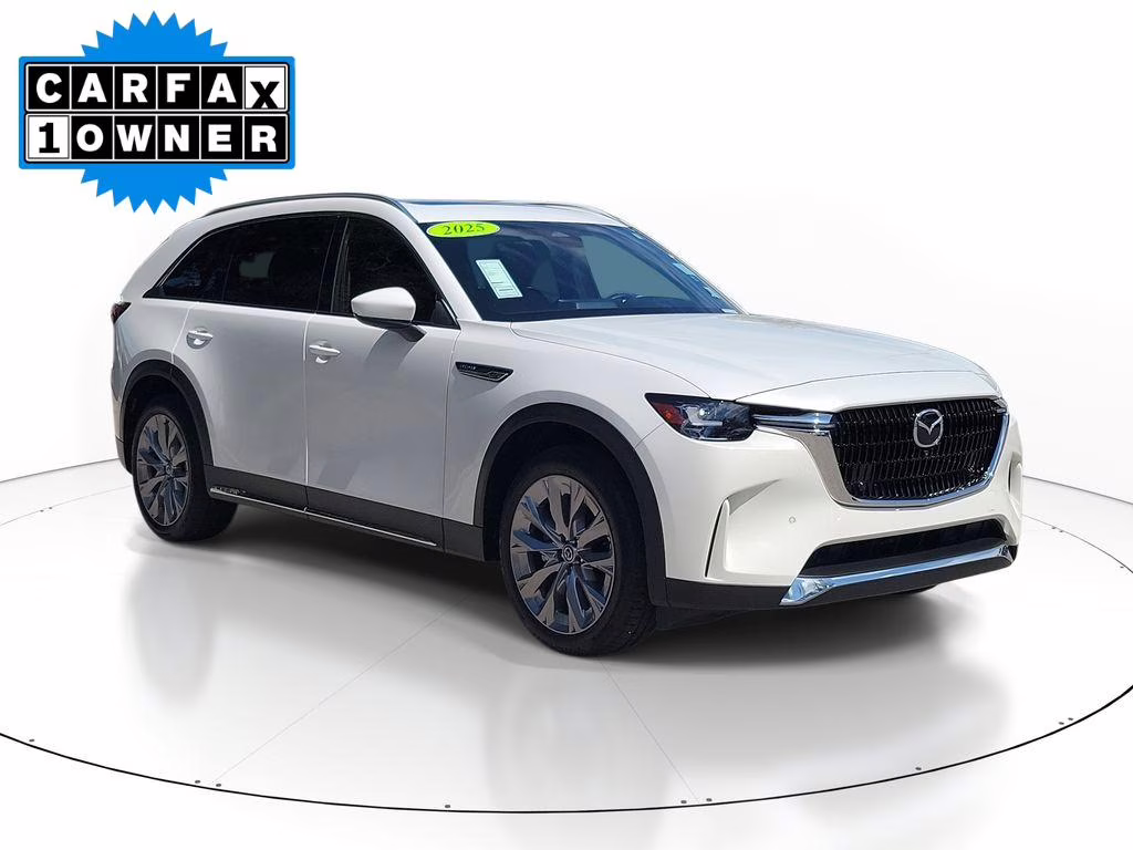 2025 Rhodium White Premium Mazda CX-90 Premium Plus Package AWD SUV